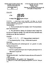 Đề thi học sinh giỏi cấp trường năm học 2014-2015 môn thi Toán 6 - Trường Thcs Liêm Túc (Đề 2)